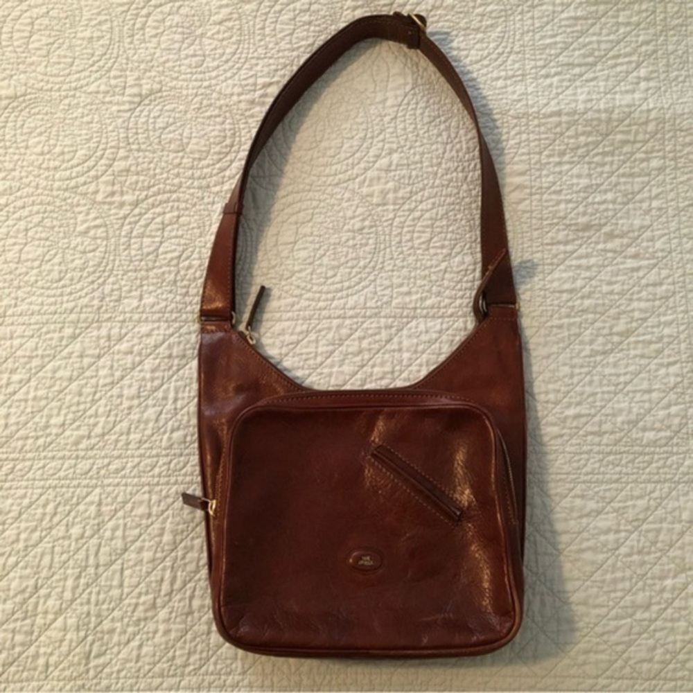 The Bridge leather crossbody saddle bag shoulder bag purse.